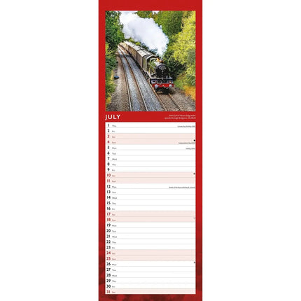 CarouselCalendars Stoomtreinen Slimline Kalender 2027