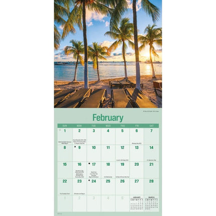 CarouselCalendars Stranden Mini Kalender 2026