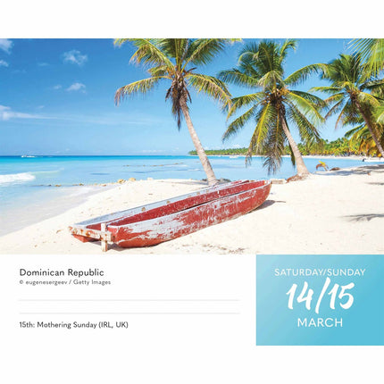 CarouselCalendars Stranden Scheurkalender 2026 Boxed