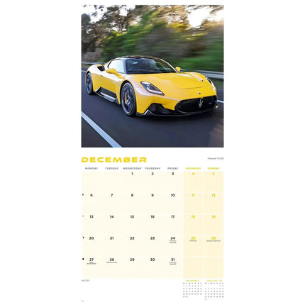 CarouselCalendars Supercars Kalender 2027