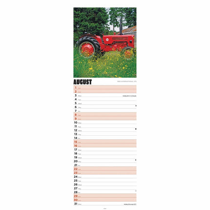 CarouselCalendars Tractors Kalender 2026 Slimline