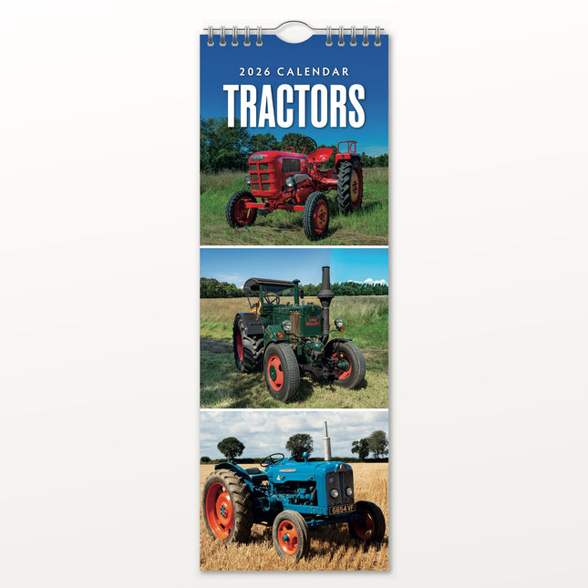 CarouselCalendars Tractors Slimline Kalender 2026