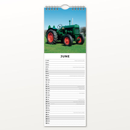 CarouselCalendars Tractors Slimline Kalender 2026