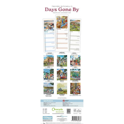 CarouselCalendars Trevor Mitchell, Days Gone By Kalender 2026 Slimline