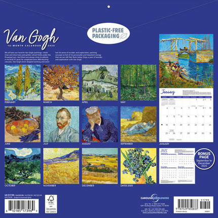 CarouselCalendars van Gogh Kalender 2026