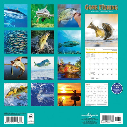 CarouselCalendars Vissen Kalender 2026