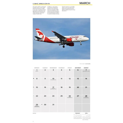 CarouselCalendars Vliegtuigen Kalender 2027