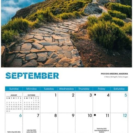 CarouselCalendars Wandelpaden Mini Kalender 2026