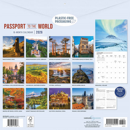 CarouselCalendars Wereld Kalender 2026