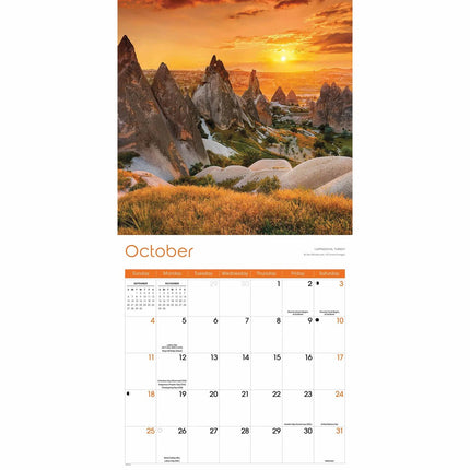 CarouselCalendars Wereldwonderen Kalender 2026