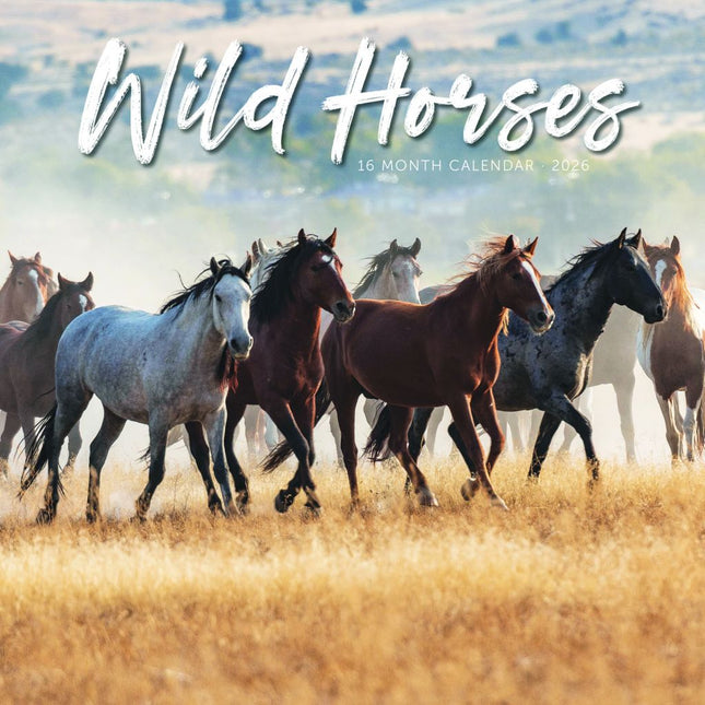 CarouselCalendars Wilde Paarden Kalender 2026