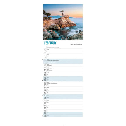 CarouselCalendars WWF Beautiful World Slimline Kalender 2027