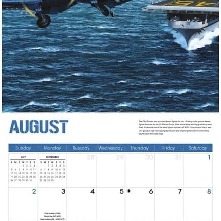 CarouselCalendars WWII Vliegtuigen Kalender 2026