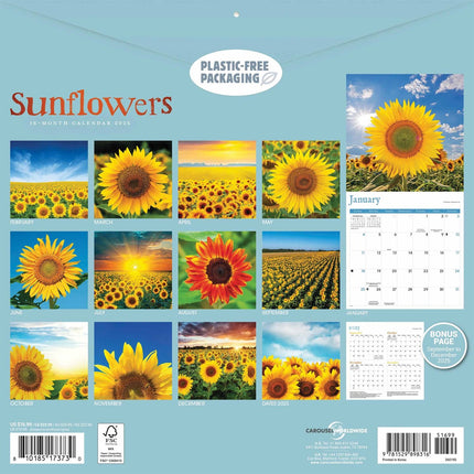 CarouselCalendars Zonnebloemen Kalender 2026