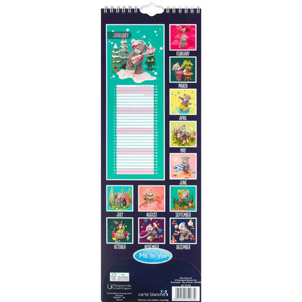 Carte Blanche Me to You Kalender Photo Finish 2027 Slimline