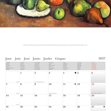 Cartilia Cézanne Kalender 2027