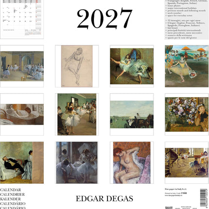 Cartilia Edgar Degas Kalender 2027