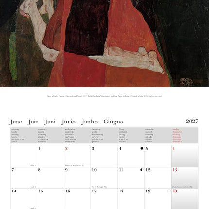 Cartilia Egon Schiele Kalender 2027