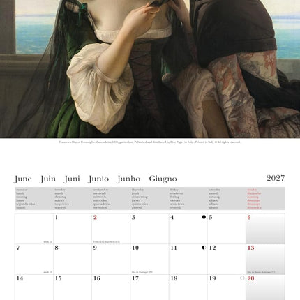 Cartilia Francesco Hayez Kalender 2027
