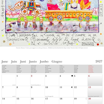 CARTILIA Francesco Musante Kalender 2027