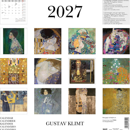 Cartilia Gustav Klimt Kalender 2027