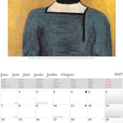 Cartilia Henri Matisse Kalender 2027