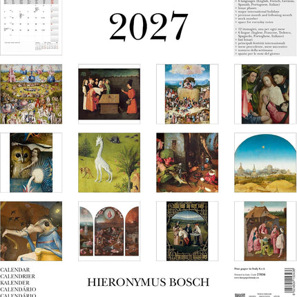 Cartilia Hieronymus Bosch Kalender 2027