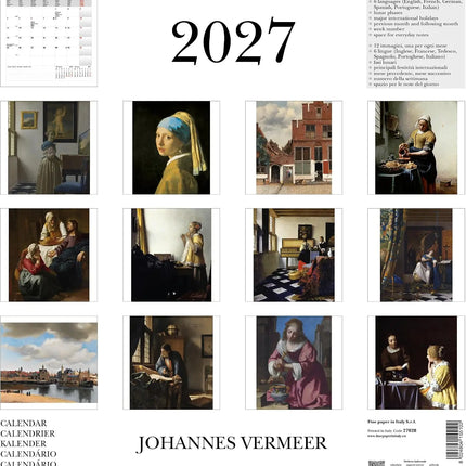 Cartilia Johannes Vermeer Kalender 2027