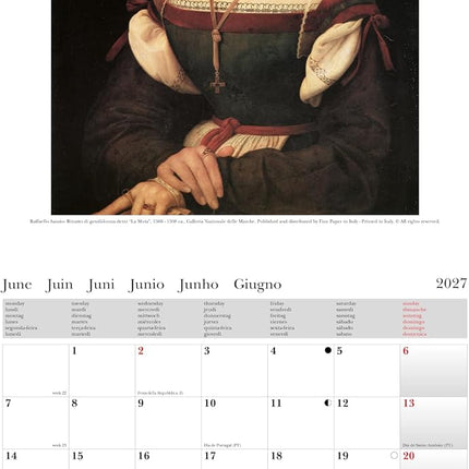 Cartilia National Gallery of the Marches, the Masterpieces Kalender 2027