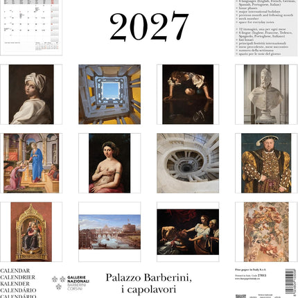Cartilia Palazzo Barberini, The Masterpieces Kalender 2027