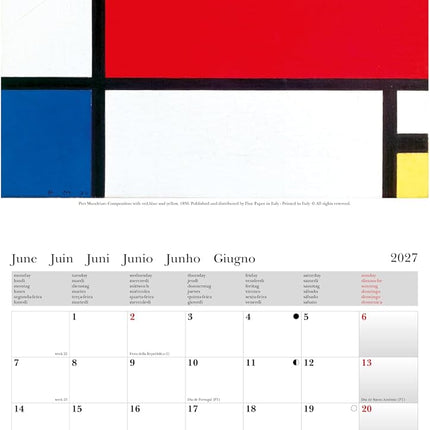 Cartilia Piet Mondriaan Kalender 2027