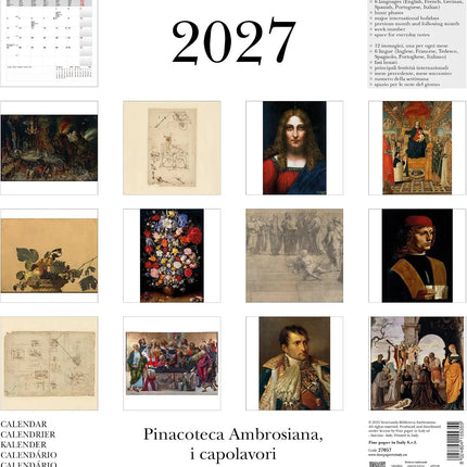 Cartilia Pinacoteca Ambrosiana Kalender 2027