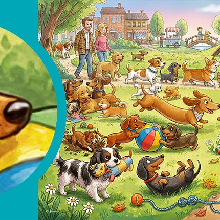 CherryPazzi Bark in the Park Puzzel 300 Stukjes XL
