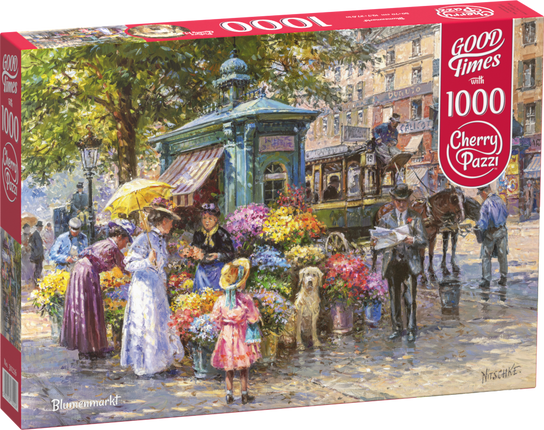 CherryPazzi Blumenmarkt Puzzel 1000 Stukjes
