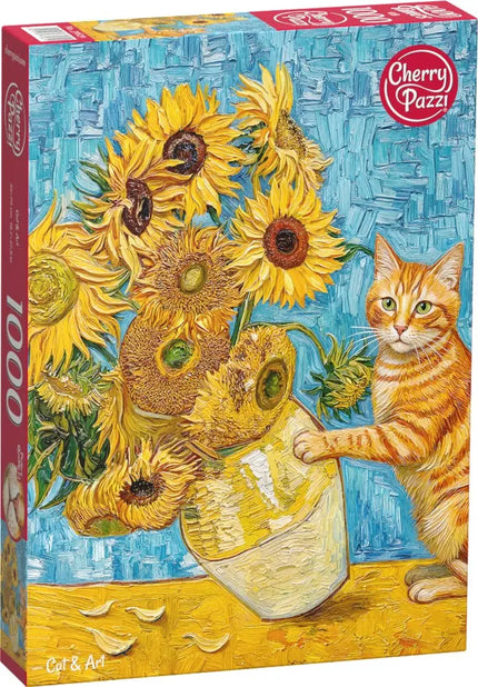 CherryPazzi Cat & Art Puzzel 1000 Stukjes