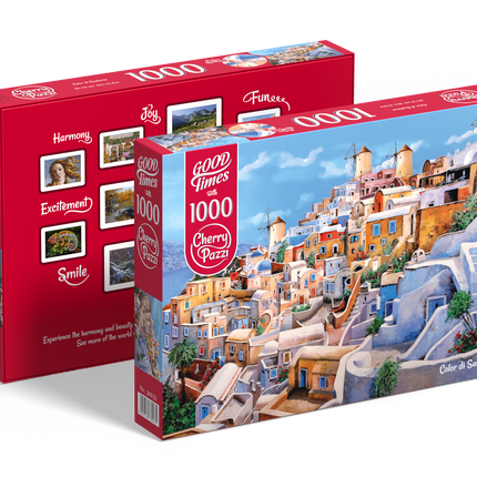 CherryPazzi Color di Santorini Puzzel 1000 Stukjes
