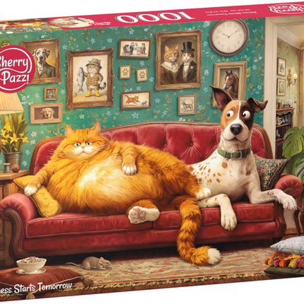 CherryPazzi Fitness Starts Tomorrow Puzzel 1000 Stukjes