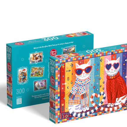 CherryPazzi Kittens in Love Puzzel 300 Stukjes XL