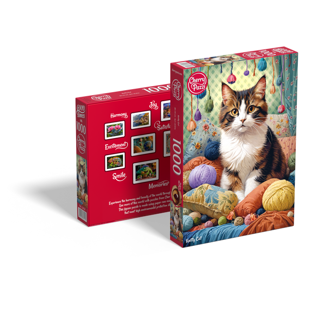 CherryPazzi Knitty Cat Puzzel 1000 Stukjes