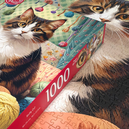CherryPazzi Knitty Cat Puzzel 1000 Stukjes