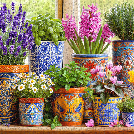 CherryPazzi Pottery in Bloom Puzzel 1000 Stukjes