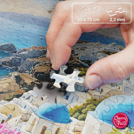 CherryPazzi Santorini Blues Puzzel 1000 Stukjes