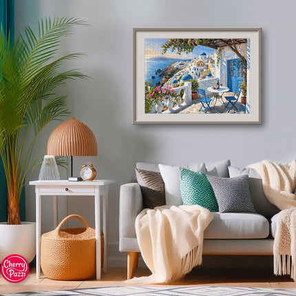 CherryPazzi Santorini Blues Puzzel 1000 Stukjes
