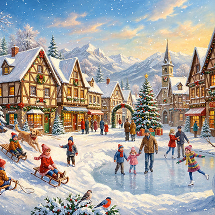 CherryPazzi Snowglow Village Puzzel 300 Stukjes XL