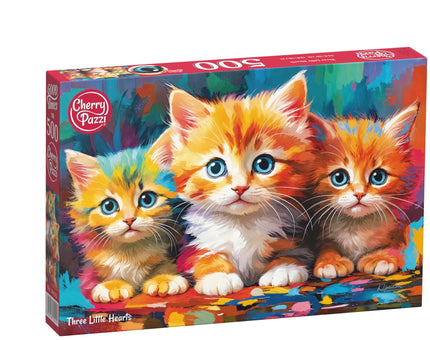 CherryPazzi Three Little Hearts Puzzel 500 Stukjes