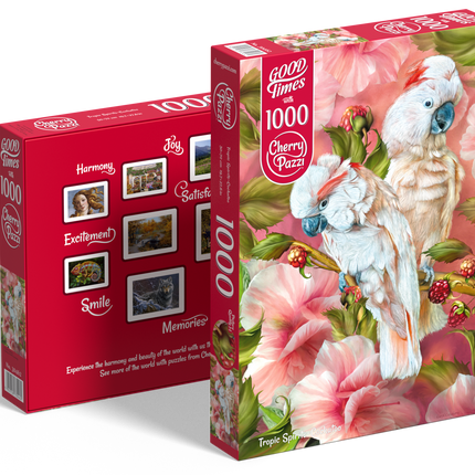 CherryPazzi Tropic Spirits- Cockatoo Puzzel 1000 Stukjes