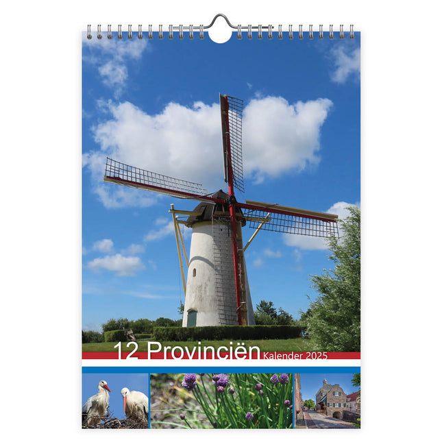 Comello 12 Provinciën Maandnotitie Kalender 2025