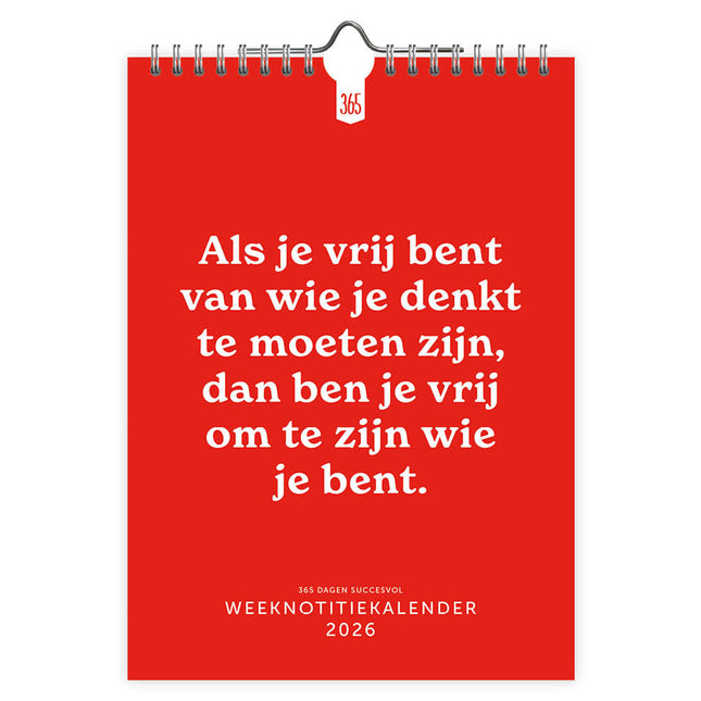 Comello 365 Dagen Succesvol Weeknotitiekalender 2026