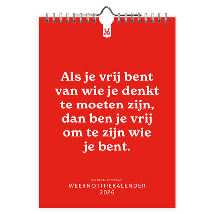 Comello 365 Dagen Succesvol Weeknotitiekalender 2026
