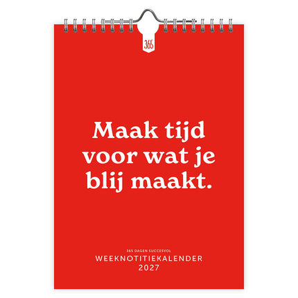 Comello 365 Dagen Succesvol Weeknotitiekalender 2027